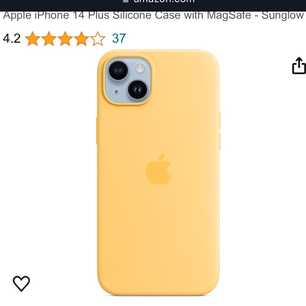 Apple silicone iPhone 14 Plus case